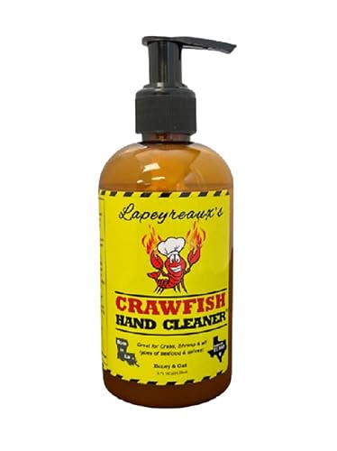 Lapeyreaux's Crawfish Soap Hand Cleaner Wash 1 Bottle, 8floz, Honey & Oat Beauty & Personal Care Generic