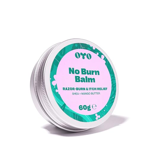 No Burn Balm by OYO - Razor Burn Relief Balm for Bikini Line, Underarms & Intimate Areas, 100% Natural, Fragrance-Free Soothing Formula with Shea Beauty and Personal Care OYO
