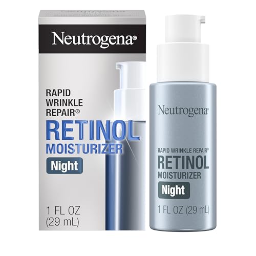 Neutrogena Rapid Wrinkle Repair Retinol Night Face Moisturizer, Daily Anti-Aging Face Cream with Retinol & Hyaluronic Acid to Fight Fine Lines Beauty & Personal Care Neutrogena