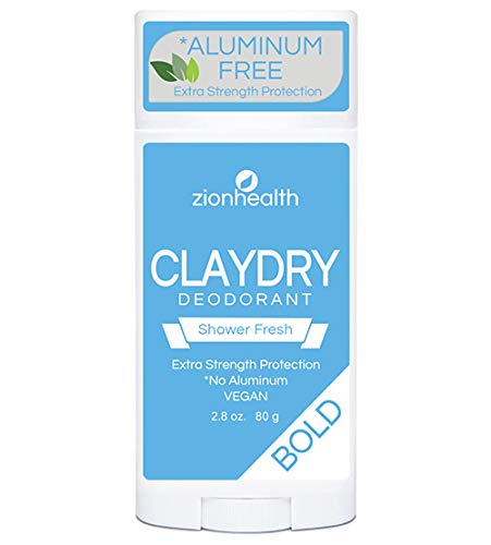 2 Pack ClayDry Deodorant Bold Zion Health (Shower Fresh)F Beauty and Personal Care Adama Minerals