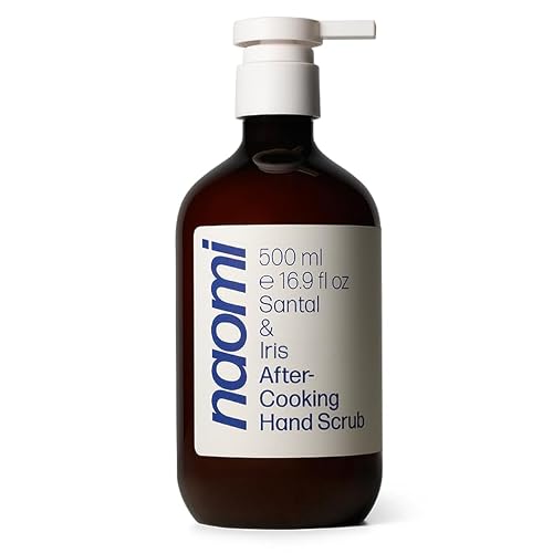 Naomi After-Cooking Hand Scrub | Odor Neutralizing Exfoliating Hand Wash for Kitchen | Removes Garlic Seafood Smells | Gentle Non-Drying Jojoba Hand Beauty & Personal Care Naomi Cooking
