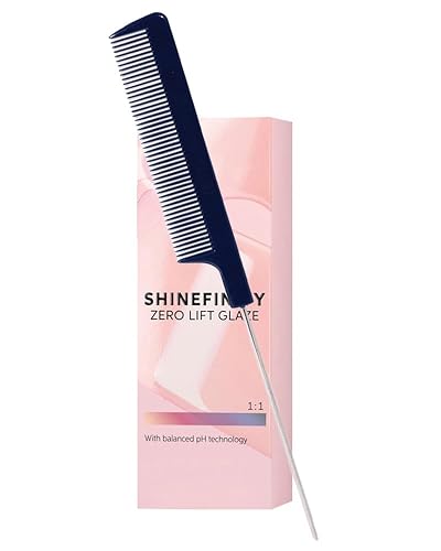 Shinefinity Zero Lift Glaze 04/12 Medium Brown Ash Demi-Permanent Hair Color 2oz and M Hair Designs Tail Comb (Bundle) Beauty & Personal Care M Hair Designs
