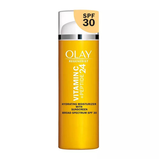 Olay Super Cream with Sunscreen SPF 30, Trial Size, Lightweight Face Moisturizer with Sun Protection, 5-in-1 Skin Care Benefits - Hydrating Beauty & Personal Care Olay