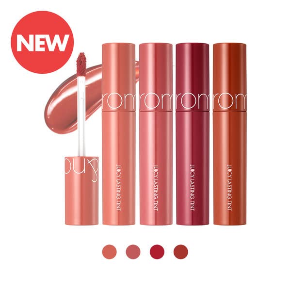 rom&nd Juicy Lasting Tint #12 Cherry Bomb - K-Beauty Vibrant Red Lip Stain for Pure, Glossy, Long-Lasting Hydration & Effortless Natural Radiance Beauty and Personal Care rom&nd