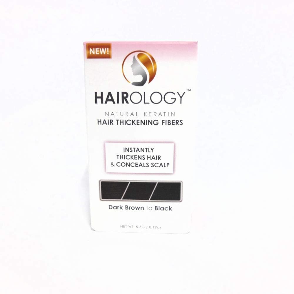 Hairology Hair Building Thickening Fibers, Black, 0.2 Ounce Beauty & Personal Care Hairology