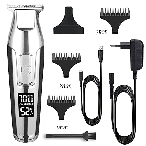 GLESVOWIO Hair Clippers Adjustable Professional Trimmer Beard Trimer for Men Clipper Electric Cutting Machine Cut Rechargeable Beauty and Personal Care GLESVOWIO