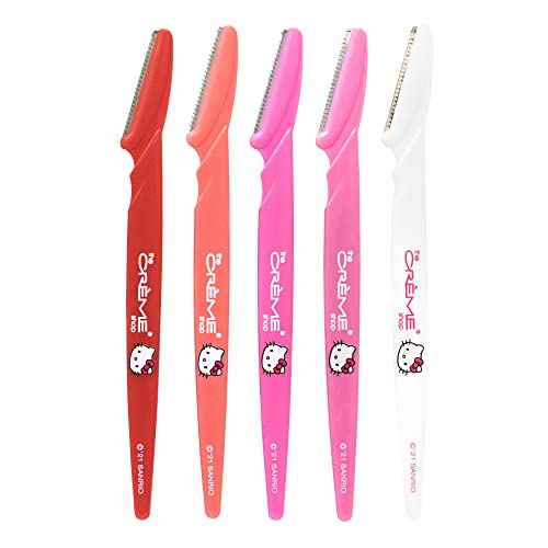 The Crème Shop | Hello Kitty Bye, Fuzzies! Perfect Arch Shaping Dermaplane Razors (Set of 5) Beauty & Personal Care The Crème Shop