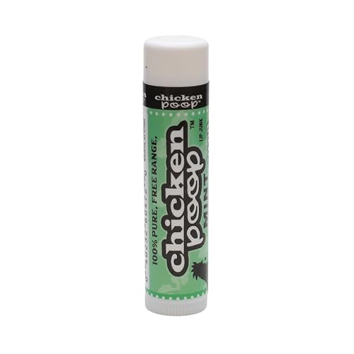 Chicken Poop Lip Balm Simone Chickenbone 100% Natural Moisturizer, Refreshing for Dry Chapped Lips, 0.15 oz, (Mint), 1 Pack Beauty & Personal Care Simone Chickenbone