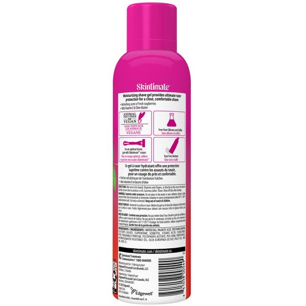 Skintimate Shave Gel Moist Raspberry 7 Ounce (207ml) (Pack of 6) Beauty and Personal Care Skintimate