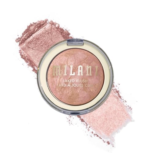 Milani Baked Blush, Updated Powder Blush for Cheeks, Cruelty Free Makeup - Shape, Contour & Highlight Face for a Shimmery or Matte Finish - Berry Beauty & Personal Care Milani