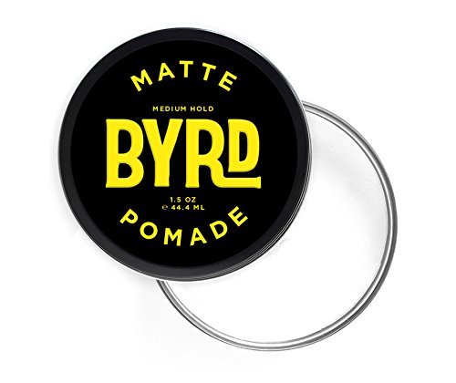 BYRD Matte Pomade 1-Pack - Medium Hold, Matte Finish, Add Texture and Sculpt, Safe for All Hair Types, 1.5 Oz (One Pack) Beauty & Personal Care BYRD Hairdo Products