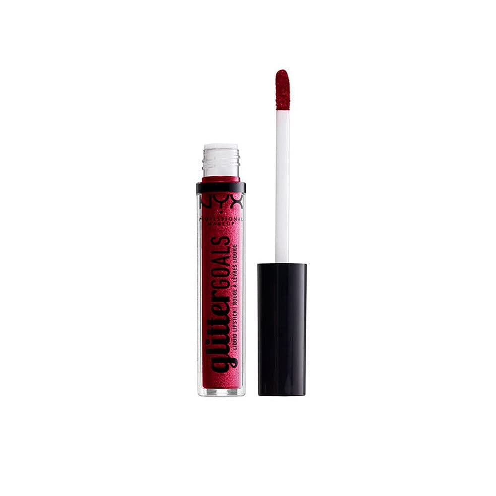 NYX PROFESSIONAL MAKEUP Glitter Goals Liquid Lipstick - Bloodstone, Berry With Multi-Dimensional Glitter Beauty & Personal Care NYX PROFESSIONAL MAKEUP