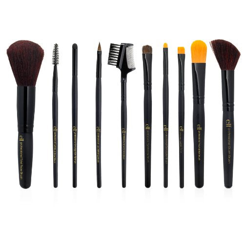 e.l.f. 10 Piece Vol 7 Brush Set, 10 Count Beauty & Personal Care e.l.f.