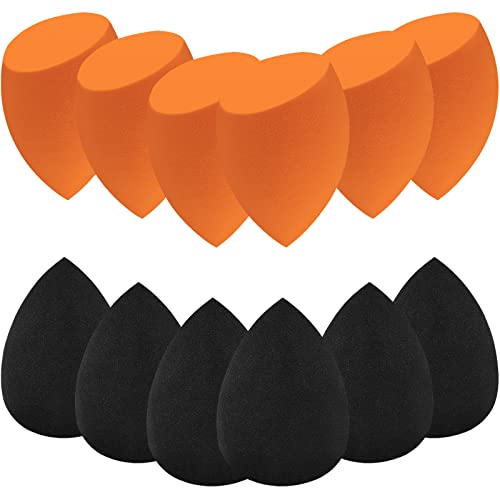 12 Pieces Professional Makeup Sponge Set,Latex Free Flawless Soft Setting Face Puffs,Makeup Blending Sponge Cosmetic Applicator Beauty & Personal Care Scartink