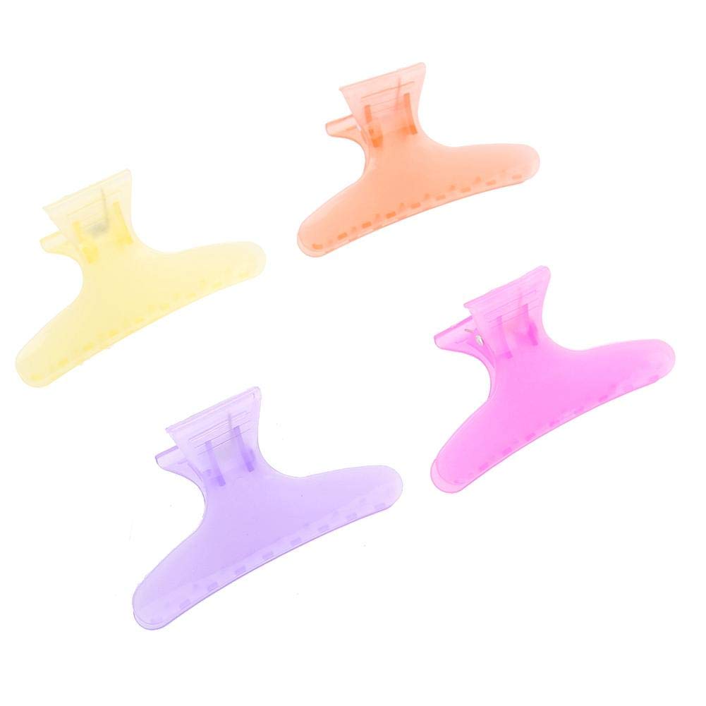 Sonew 12Pcs / Set Colorful Hair Clips Lovely Butterfly Holding Hair Hold Clip Hair Section Claw Clamps Hairdressing Tool(Clear) Beauty & Personal Care Sonew