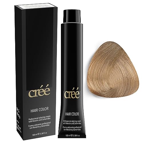 Cree Professional 9.7 - Very Light Sand Blond Permanent Hair Color - Long Lasting, Rich Vibrant - Gray Coverage 100ml - 3.4 fl.oz. Beauty & Personal Care Créé