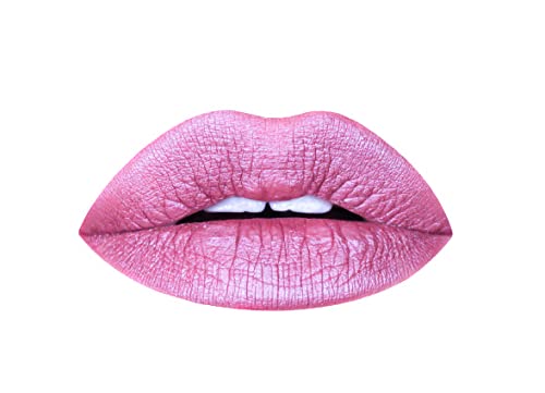 Aromi Berry Fuchsia Metallic Liquid Lipstick | Magenta Pink Lip Color with Shimmery Finish, Vegan, Cruelty-free, Long-Lasting, Smudge Proof (Opal Beauty & Personal Care Aromi