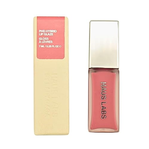 Haus Labs PhD Hybrid Lip Glaze Plumping Gloss - Macaron - Cool Pink Beauty & Personal Care Haus Laboratories