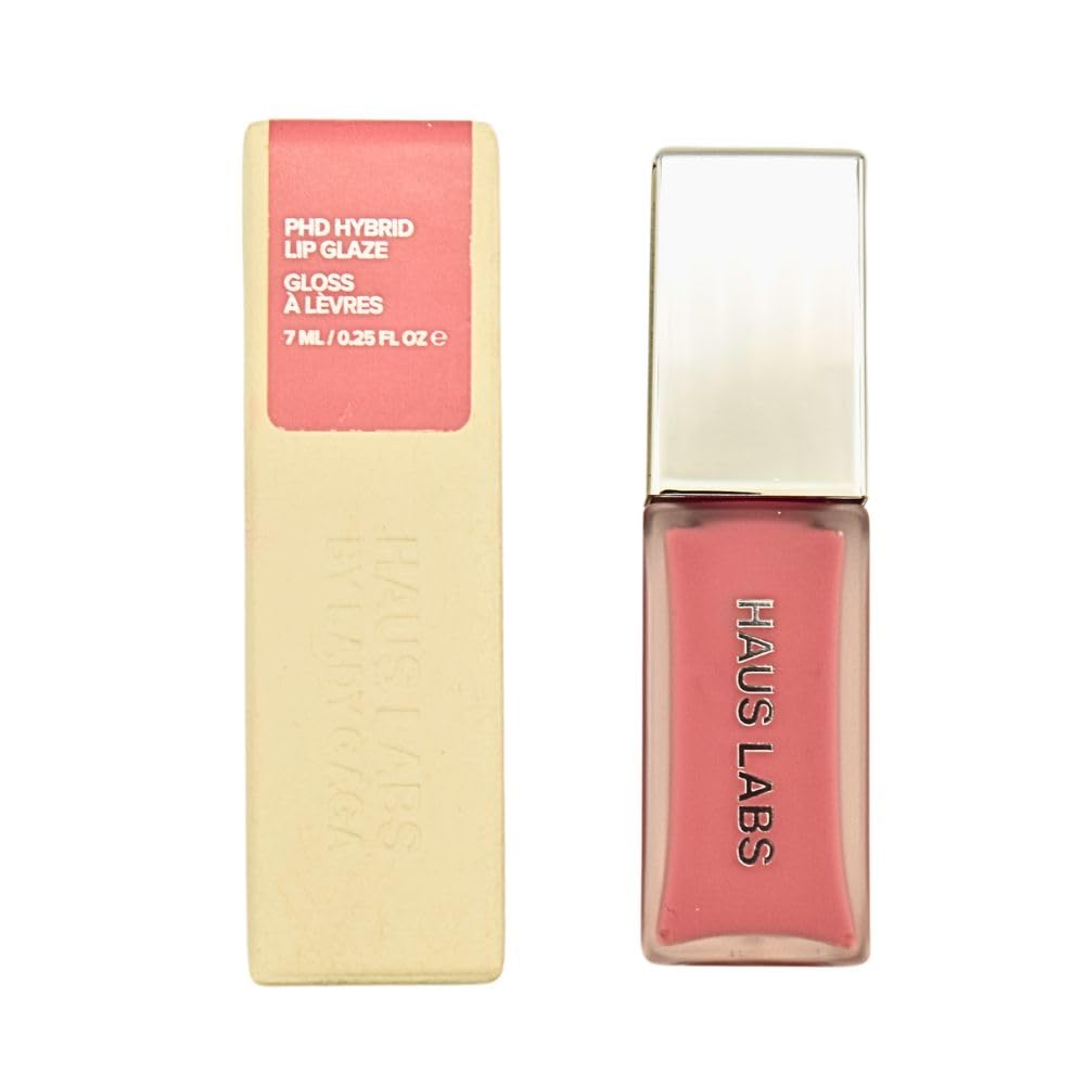 Haus Labs PhD Hybrid Lip Glaze Plumping Gloss - Macaron - Cool Pink Beauty & Personal Care Haus Laboratories