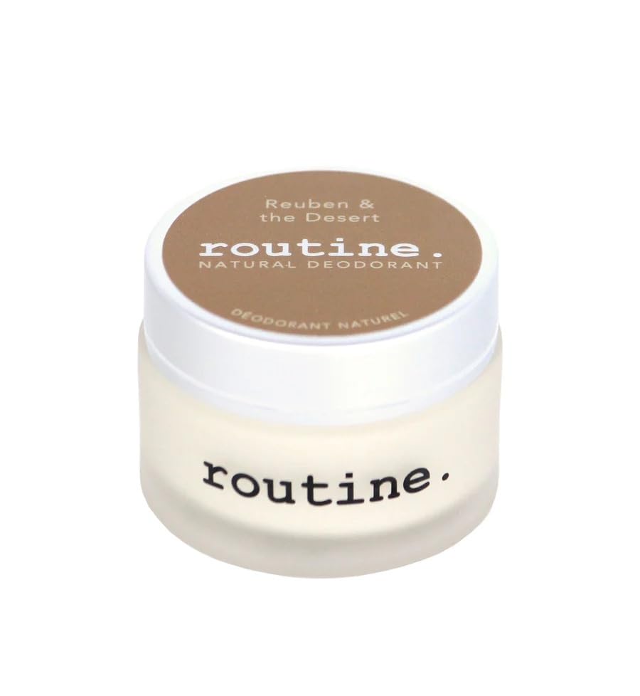 Routine. Natural Deodorant Reuben & The Desert Deo Jar - 2 Fluid Oz. - Extra Sensitive Skin Formula - Aluminum Free Natural Deodorant For Women & Men Beauty and Personal Care Routine