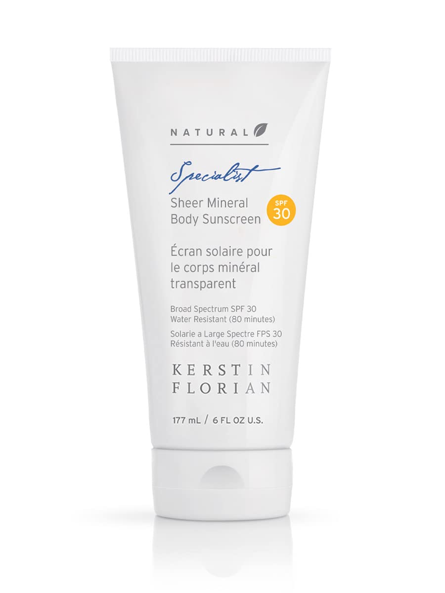 Kerstin Florian Sheer Mineral Body Sunscreen SPF 30 | Waterproof UVA/UVB Sun Protection with Natural Zinc Oxide | Reef Safe Fragrance Free Formula Beauty & Personal Care Kerstin Florian