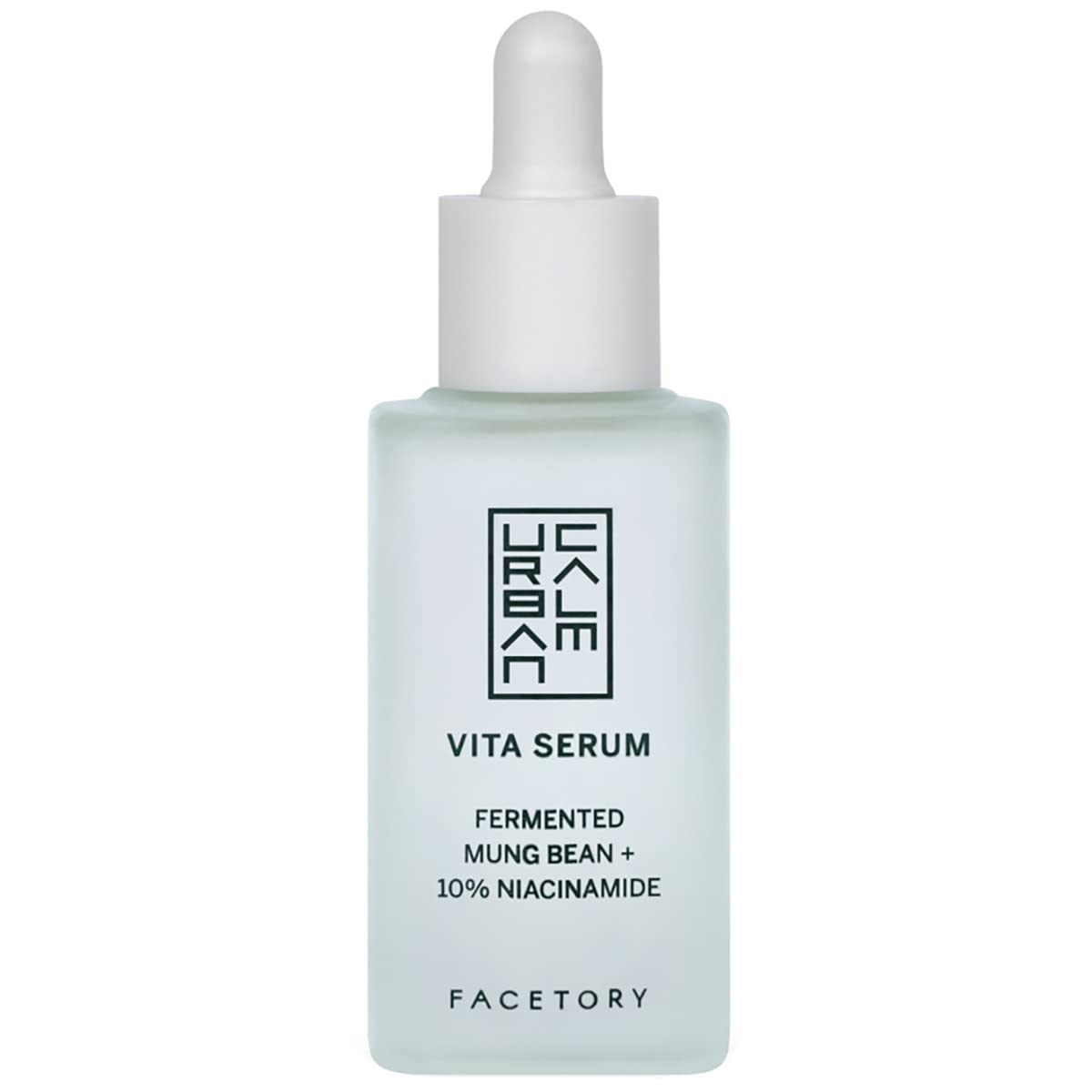 FACETORY Urban Calm Hydrating Vita Serum with Fermented Mung Bean & 10% Niacinamide, Glow Boosting Facial Serum for Women, Brightening, Fine Line Beauty & Personal Care FACETORY