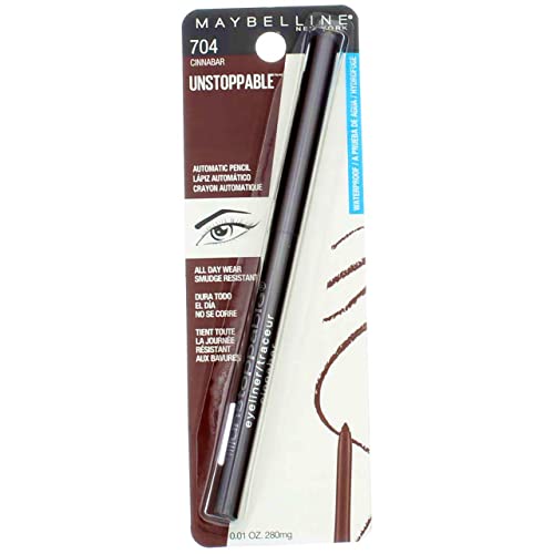 Maybelline New York Unstoppable Eyeliner, Cinnabar [704] 0.01 oz (Pack of 4) Beauty & Personal Care MAYBELLINE