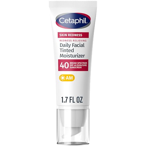 CETAPHIL Redness Relieving Daily Facial Moisturizer SPF 40, 1.7 fl oz, Broad spectrum Sunscreen, Neutral Tint, For Redness-Prone Skin Beauty and Personal Care Cetaphil Default Title