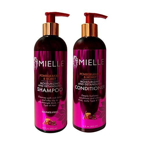 Mielle Pomegranate & Honey Moisturizing/Detangling Shampoo and Conditioner SET (12 fl. oz Each) Beauty & Personal Care Mielle Organics