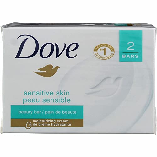 Dove Sensitive Skin Unscented Hypo-Allergenic Beauty Bar 4 oz (Pack of 2) Beauty & Personal Care Dove