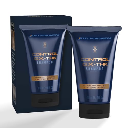 Just for Men Control GX + THK Thickening Shampoo with Grey Reduction, Shampoo for Thinning Hair with Alpha Keratin, Thickens Hair Up to 20%, Works Beauty and Personal Care Just for Men Default Title