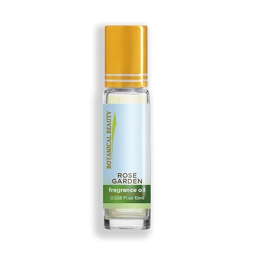 Botanical Beauty ROSE GARDEN FRAGRANCE OIL ROLL-ON 0.338 FL OZ (10 ML) Rollerball Perfume, Alcohol-Free, Long Lasting Beauty & Personal Care Botanical Beauty