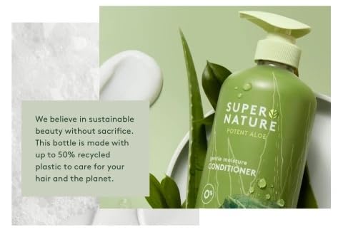 Super Nature Shampoo and Conditioner Set - Sulfate Free, Paraben Free Hair Care Duo Hydrating & Nourishing Formula with Aloe for Dry, Damaged, Curly Beauty & Personal Care Supernature