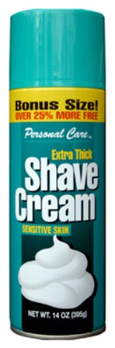 Personal Care® 90475-0 Extra Thick Shave Cream For Sensitive Skin, 14 Oz (Pack of 12) Beauty and Personal Care personal care