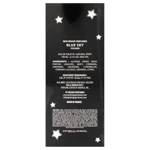 New Brand Blue Sky EDT Spray Men 3.4 oz Beauty & Personal Care New Brand