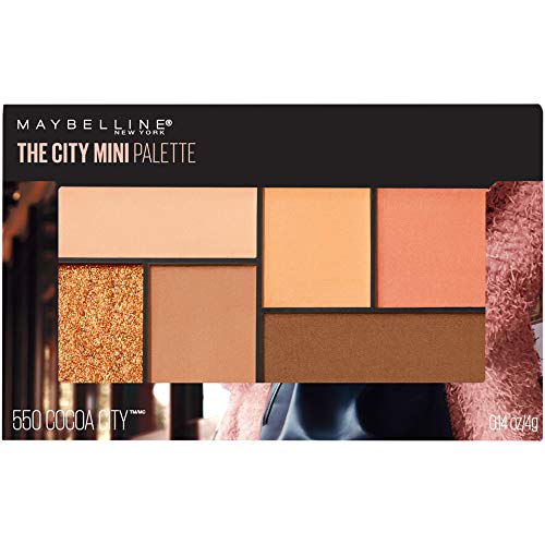 Maybelline New York The City Mini Eyeshadow Palette Makeup, Cocoa City, 0.14 Ounce