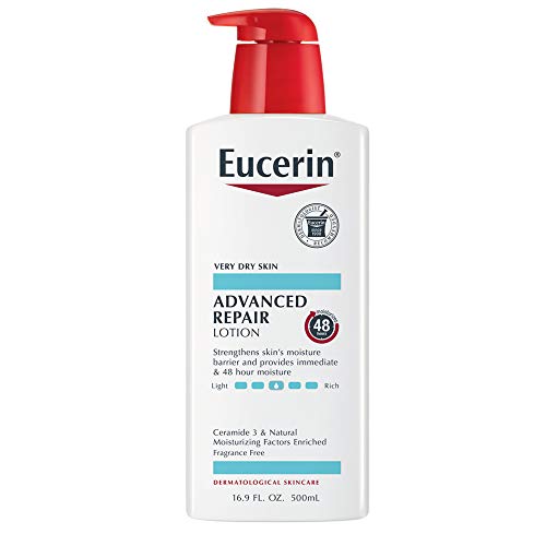 Eucerin Advanced Repair Lotion - Fragrance Free, Full Body Lotion for Very Dry Skin - 16.9 fl. oz. Pump Bottle Beauty & Personal Care Eucerin