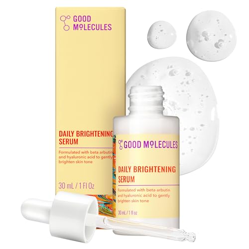 Good Molecules Daily Brightening Serum with Beta Arbutin 3% & Hyaluronic Acid - Brightening Serum for Dark Spots & Uneven Tone, Face Skincare, 1 fl oz Beauty and Personal Care Good Molecules Default Title
