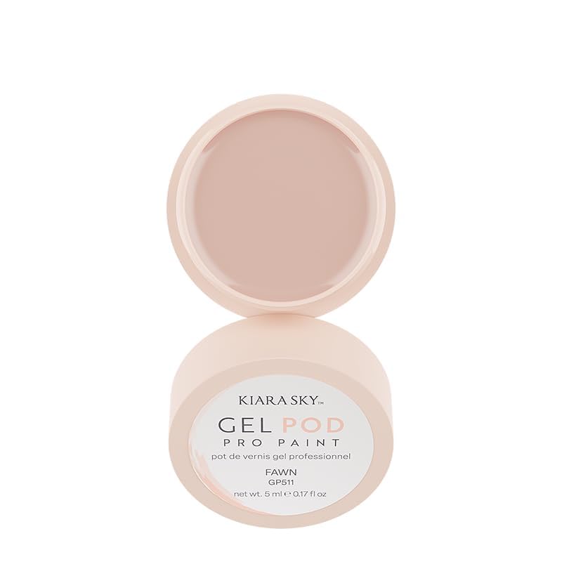 KIARA SKY Professional Nails Gel Art Pod - Ultra Pigmented Gel Art Paints (Fawn) Light Beige