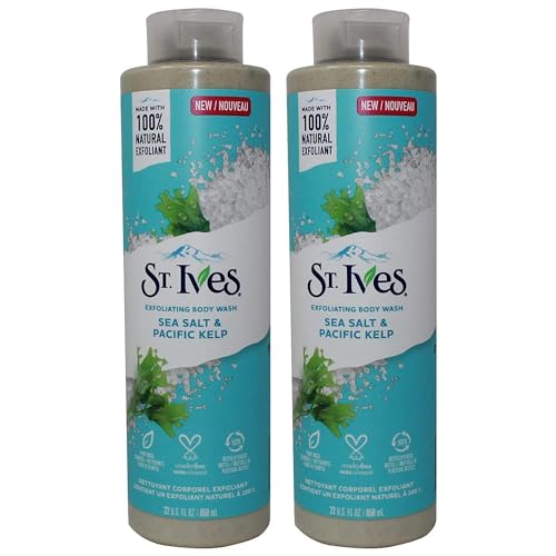 St Ives Body Wash Sea Salt & Pacific Kelp 22 Ounce (650ml) (Pack of 2) Beauty & Personal Care St. Ives