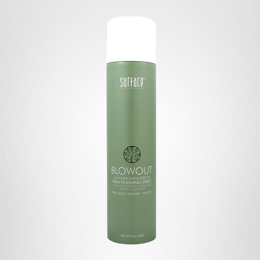 SURFACE Hair Blowout Firm Hair Spray for Women and Men, 8.8oz - Heat Protecting, Volumizing, Lychee and Maracuja Oil - Premium Blowout Hair Products Beauty & Personal Care SURFACE