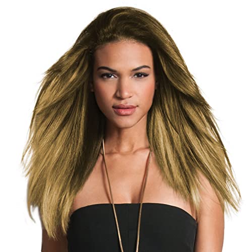 "18" Human Hair Highlight Color R1416T BUTTERED TOAST - Hairdo Extensions 1 piece Clip In 6 Pressure Sensitive Clips Women's Long Hair"