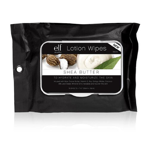 e.l.f. Lotion Wipes, Shea Butter, 15 Count Beauty & Personal Care e.l.f.