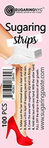 Sugaring NYC Waxing Strips for Soft Sugaring Paste - Ideal for Legs, Arms, Chest Beauty and Personal Care Sugaring NYC