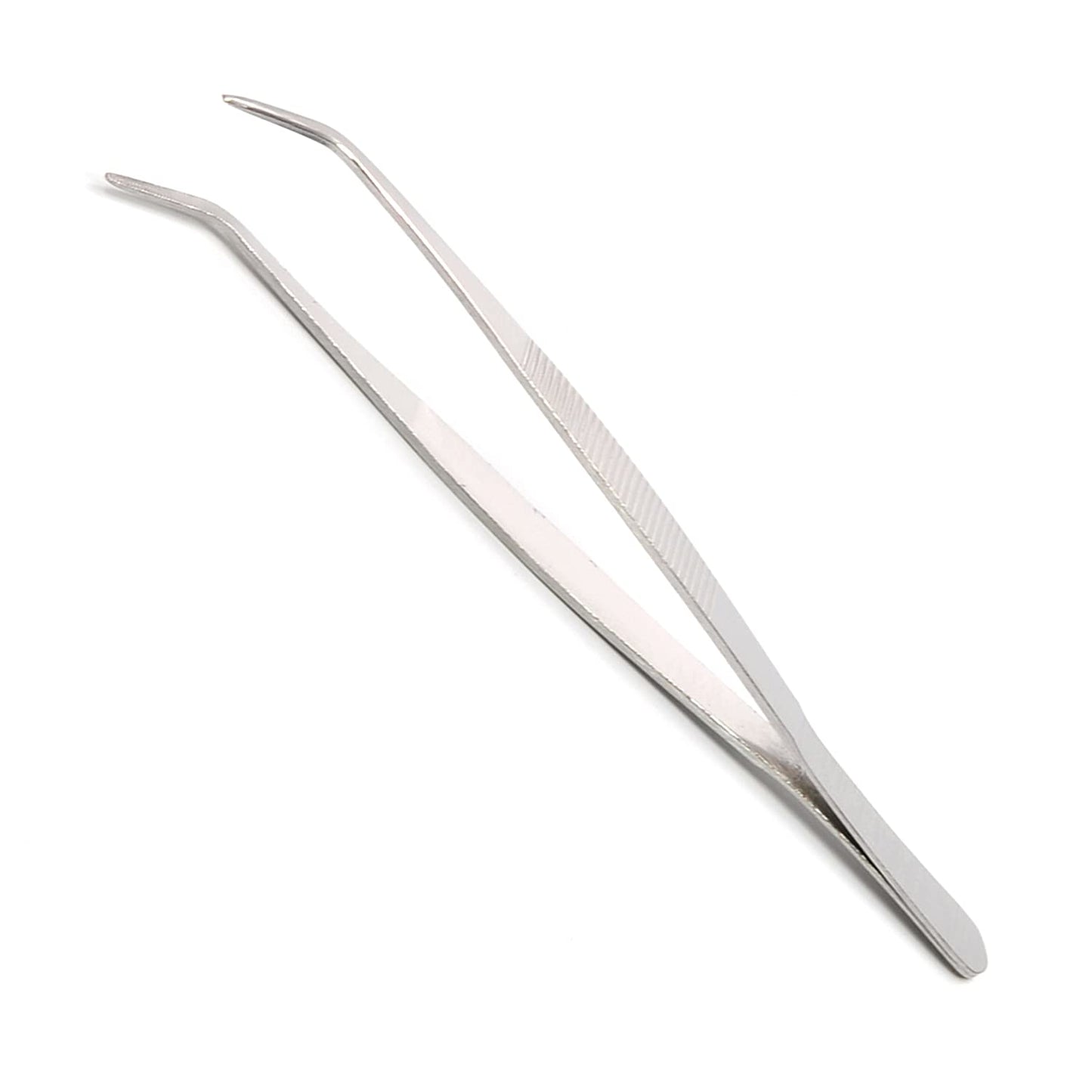 Hegebeck Stainless Steel Tweezers, 200mm 430 Multi Purpose Curved Tweezer, for Facial Ingrown Hairs Splinter Remover, Plants, Daily Beauty Tool Beauty and Personal Care Hegebeck