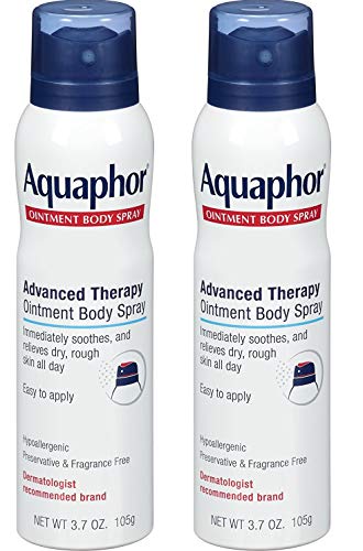 Aquaphor Ointment Body Spray - Moisturizes and Heals Dry, Rough Skin - 3.7 oz. Spray Can, 2 Pack Beauty & Personal Care Aquaphor