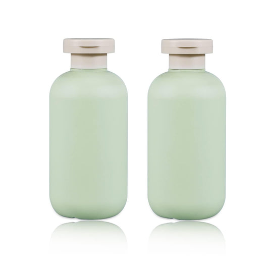 UMETASS 6.8oz Squeeze Bottles with Flip Cap, Refillable Plastic Travel Bottles for Creams, Lotion, Shampoo, Conditioner (2 Pcs) Beauty and Personal Care UMETASS Default Title