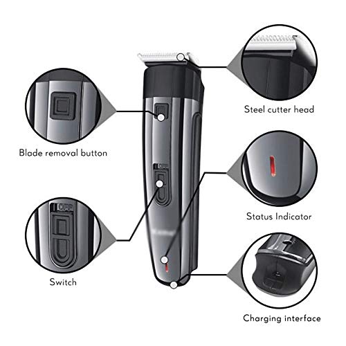ZUIAI 6 in 1 Trimmer Professional Cordless Beard Trimmer Men's Hair Clipper Rechargeable Hair Cutting Machine Electric Beauty and Personal Care ZUIAI