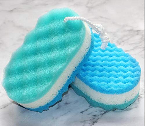 Winture Pack of 3 Exfoliating Foam Sea Sponge Natural Feel Soft Bath Sponge Body Shower Sponges for Women Men (Extra Large Size) Beauty & Personal Care Winture