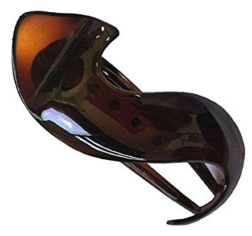 Parcelona French Crochet 3 ¼” Tortoise Shell Celluloid Non Slip Side Slide In Jaw Yoga Hair Claws for Fine Hair Women Hair Accessories Claw Clip Beauty & Personal Care Parcelona